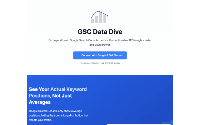 GSC DataDive screenshot